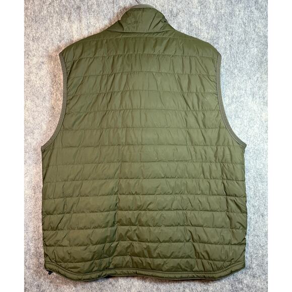 Carhartt Mens Rain Defender Army Green Nylon Relaxed Fit Puffer Vest - XL - Picture 3 of 8
